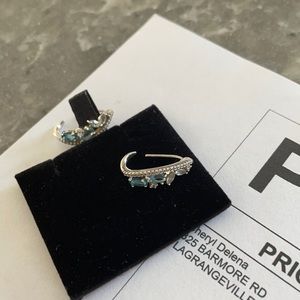 Blue topaz sterling earrings